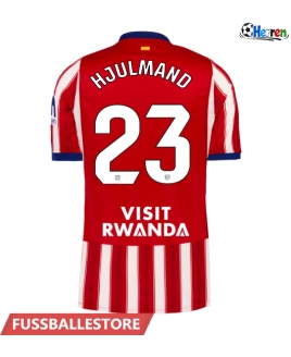 Günstige Atletico Madrid Morten Hjulmand #23 Heimtrikot 2026-27 Kurzarm